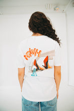 Load image into Gallery viewer, &quot;HEELS OUT&quot; WHITE TEE
